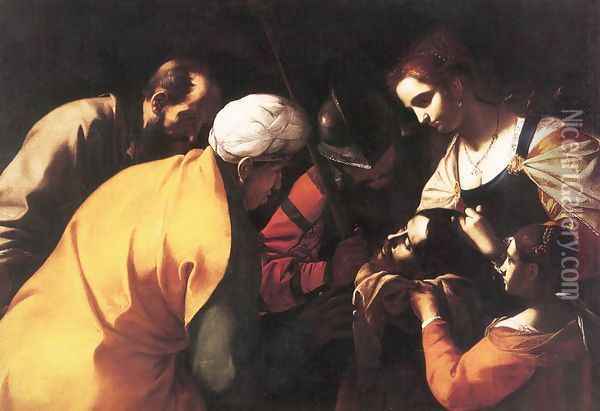 Salome with the Head of St John the Baptist Oil Painting - Mattia Preti