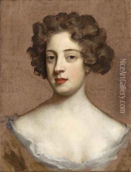 Portrait of a Lady Oil Painting - Sir Godfrey Kneller