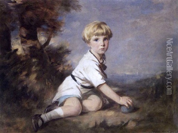 Portrait Of Alexander Bullen Oil Painting - Charles Edward Brock