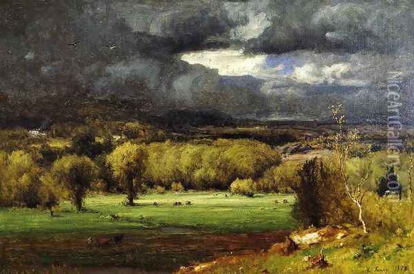The Coming Storm III Oil Painting - George Inness