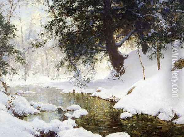 November Snow Oil Painting - Walter Launt Palmer