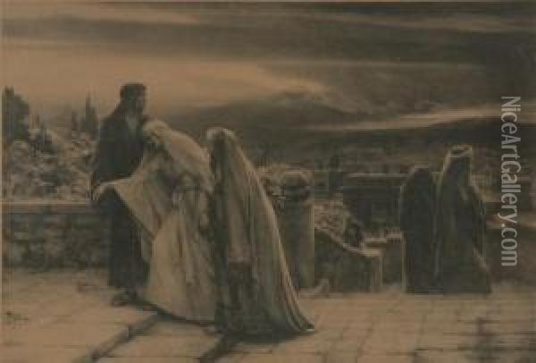 Religious Print Oil Painting - Herbert Gustave Schmalz