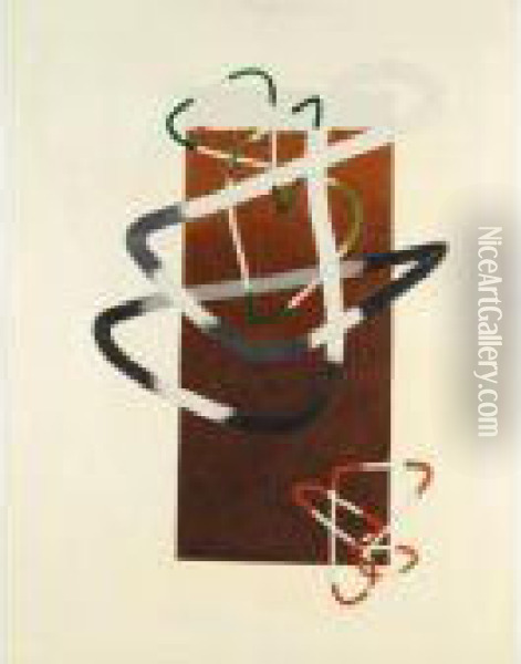 Space Ch2 Oil Painting - Laszlo Moholy-Nagy