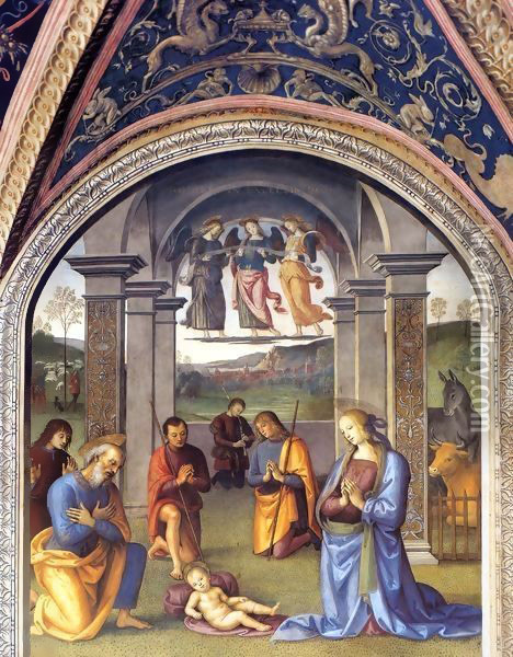 Nativity Oil Painting - Pietro Vannucci Perugino