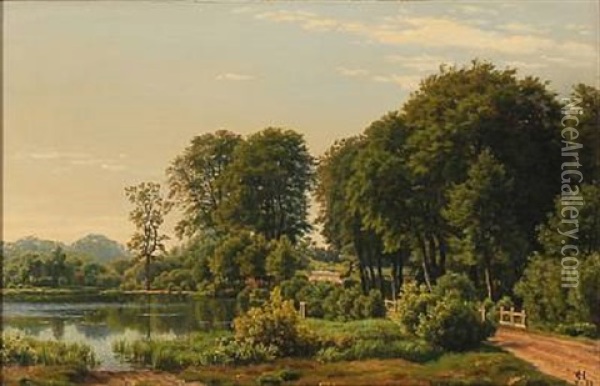Danish Landscape Oil Painting - Carsten Henrichsen