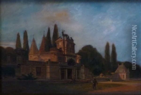 Le Chateau D'anet Oil Painting - Antoine Michon