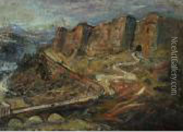 Citadel Van Segovia Oil Painting - Marius Bauer