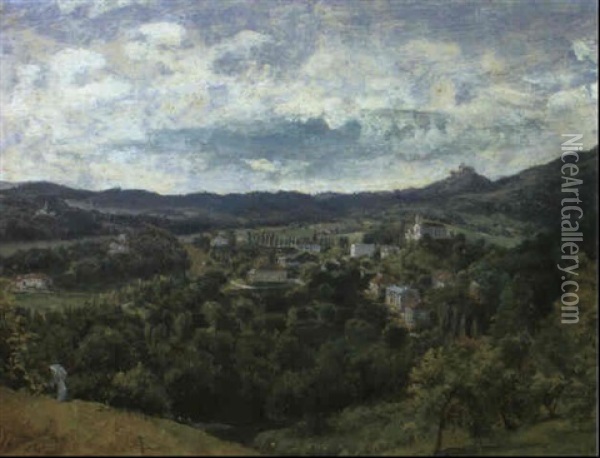 Kahlbachtal In Der Tatra Oil Painting - Thomas Ender