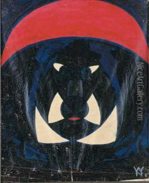 Mask Oil Painting - Vaslav Fomich Nijinsky