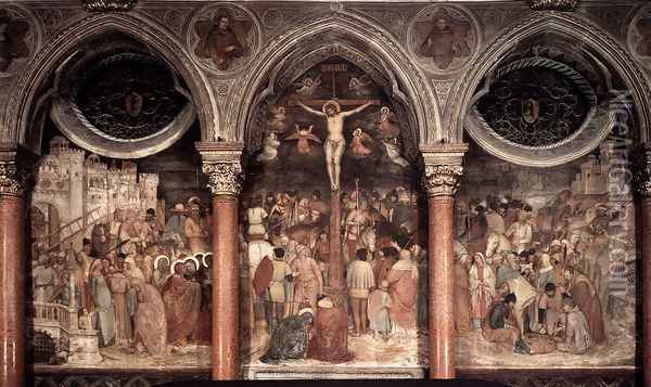 Crucifixion 1376 Oil Painting - Altichiero da Zevio
