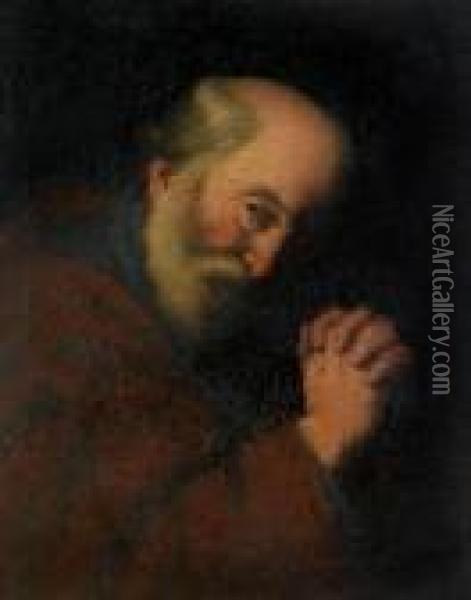 Le Repentir De Saint Pierre Oil Painting - Jusepe de Ribera