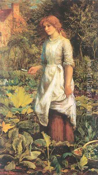 Phyllis 1887 Oil Painting - Arthur Hughes