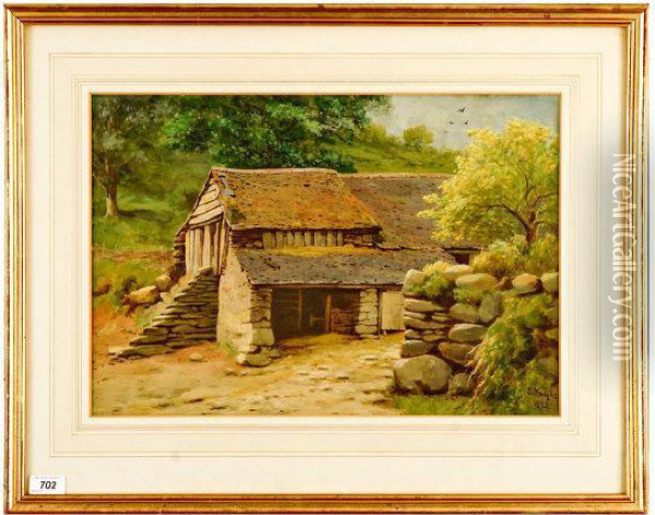 Stables/barncountry Setting Oil Painting - Joseph Knight