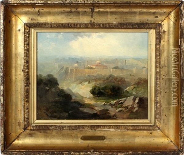 Middle Eastern City In La Oil Painting - Thomas Moran