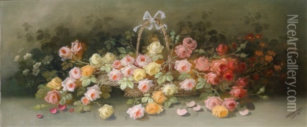 Rosenstuck Oil Painting - Wilhelm Mohrmann