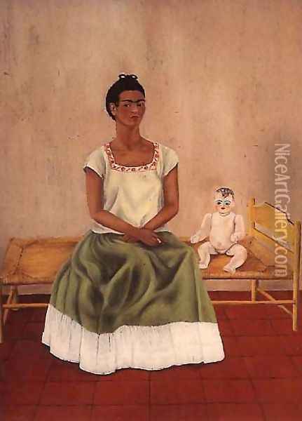 Self Portrait On Bed Oil Painting - Frida Kahlo