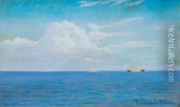 Schiffe Auf See Oil Painting - Fritz Staehr-Olsen