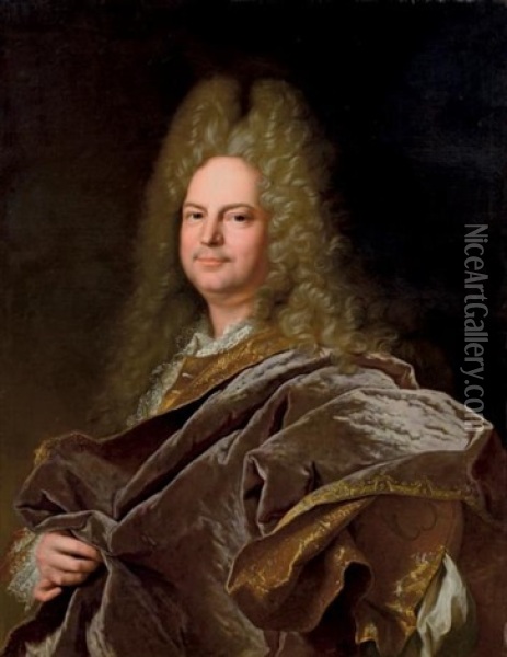 Portrait Presume De Pierre V De Monthiers Oil Painting - Hyacinthe Rigaud