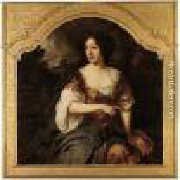 Portrait Of A Lady, Said To Be The Countess Of Nottingham Oil Painting - Sir Peter Lely