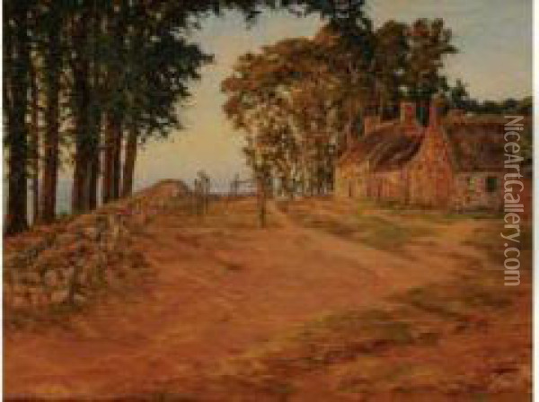 Maison En Bretagne Oil Painting - Georges Dantu