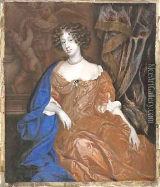 Mary of Modena as Duchess of York Oil Painting - Richard (Dwarf Gibson) Gibson