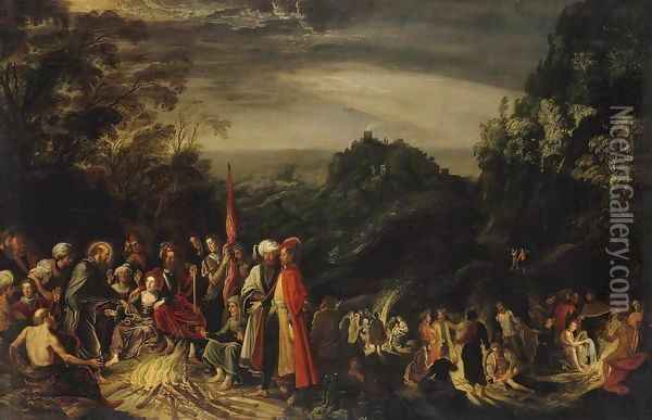 Miracle of St Paul on the Island of Malta Oil Painting - David The Elder Teniers