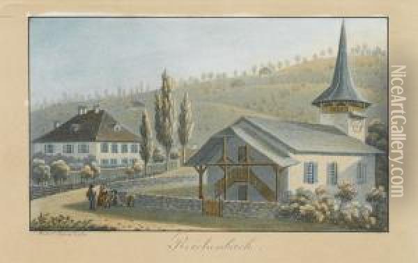 Reichenbach Oil Painting - Jakob Samuel Weibel