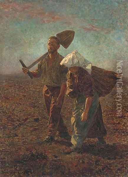 Homeward bound Oil Painting - Walther Firle