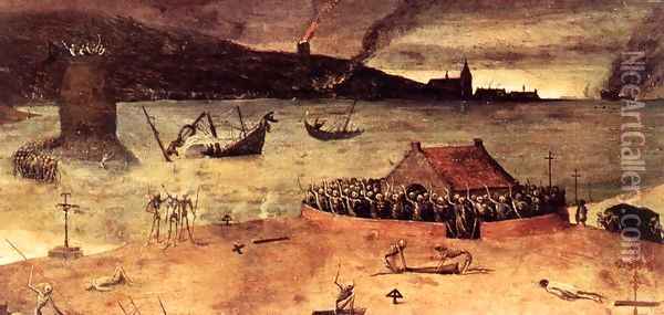 The Triumph of Death (detail) 1562 9 Oil Painting - Jan The Elder Brueghel