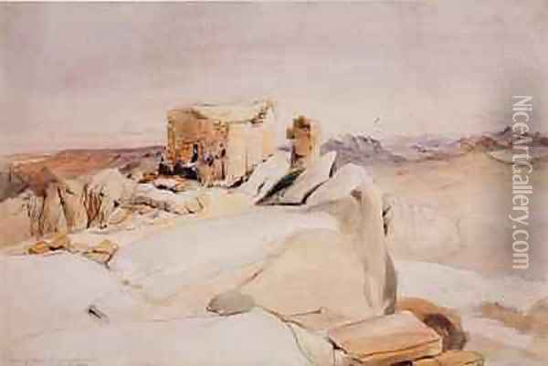 The Summit of Mount Sinai or Jebel Musa Oil Painting - Samuel Daniell