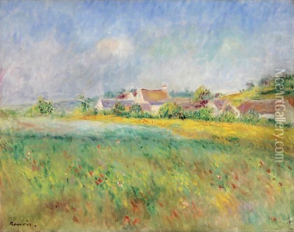 Le Village De Bonnecourt Oil Painting - Pierre Auguste Renoir