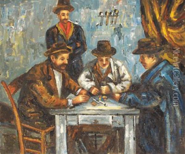 The Card Players Oil Painting - Paul Cezanne