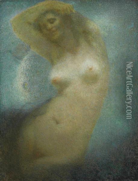 La Sonate Au Clair De Lune Oil Painting - Lucien Levy-Dhurmer