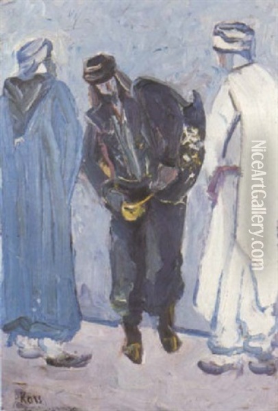 Le Marchand De The Oil Painting - Georges (Karpeles) Kars