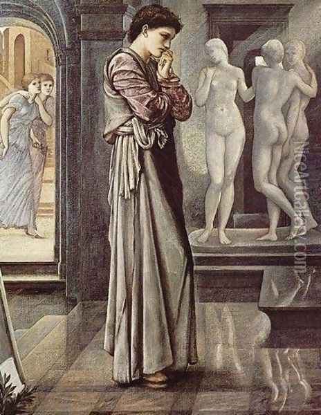 Pygmalion and the Image I: The Heart Desires Oil Painting - Sir Edward Coley Burne-Jones