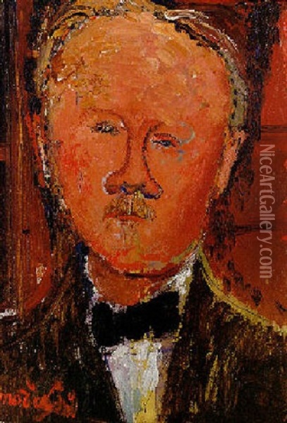 Portrait De Monsieur Cheron Oil Painting - Amedeo Modigliani