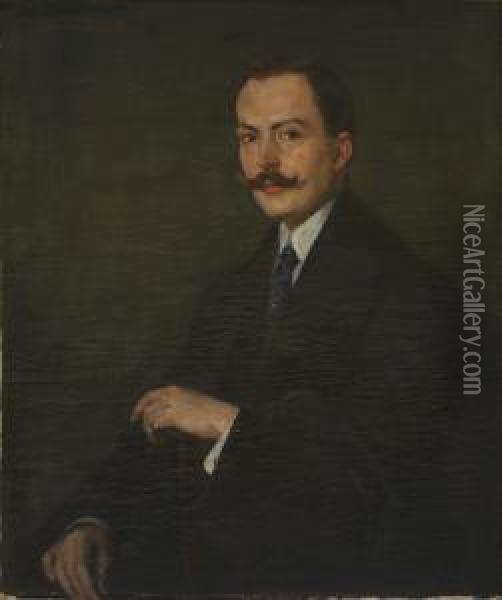 Retrato De Caballero Oil Painting - Tomas Munoz Lucena