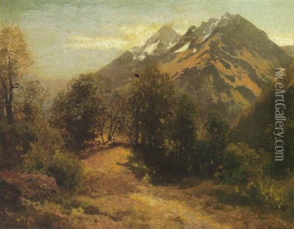 Yosemite Oil Painting - Hermann Herzog
