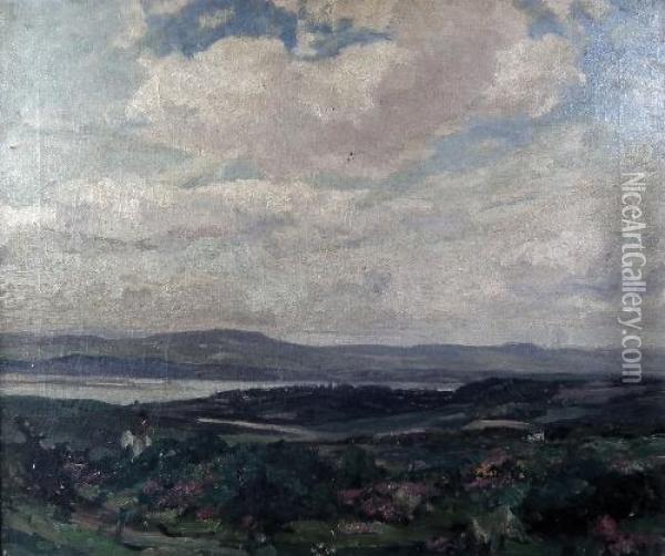 Moorland Scene Oil Painting - Herbert Hughes Stanton