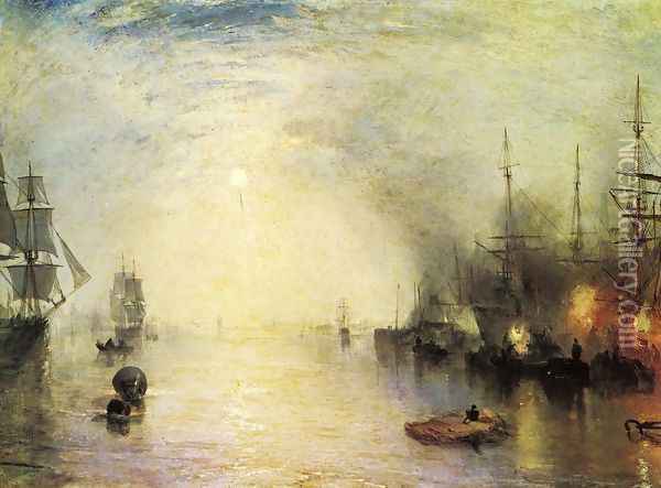 Keelman Heaving In Coals By Night Oil Painting - Joseph Mallord William Turner