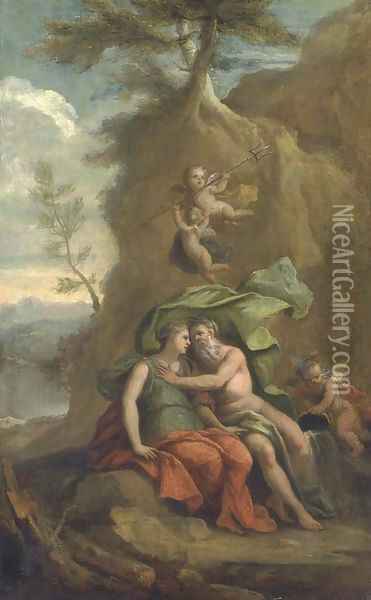 Neptune and Amphritrite Oil Painting - Sir James Thornhill