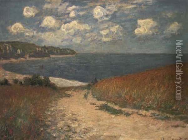Chemin Dans Les Bles A Pourville Oil Painting - Claude Monet