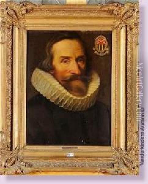 Portrait De Gregorius Van Dormael Oil Painting - Frans Pourbus the younger