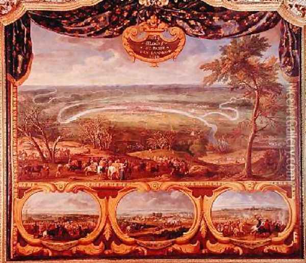 The Blockade of Paris The Battles of Vitry Charenton and Brie Comte Robert in 1649 Oil Painting - Sauveur Le Conte