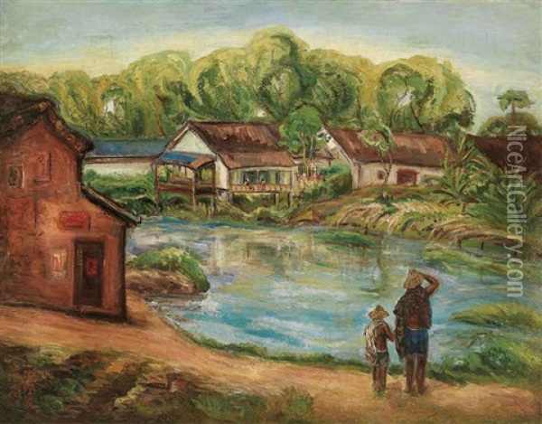 Summer Morning Oil Painting -  Chen Cheng-Po