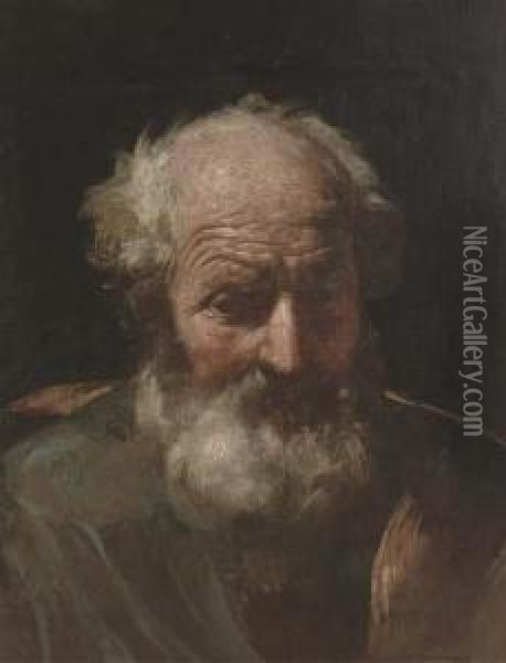 A Male Saint Oil Painting - Mattia Preti