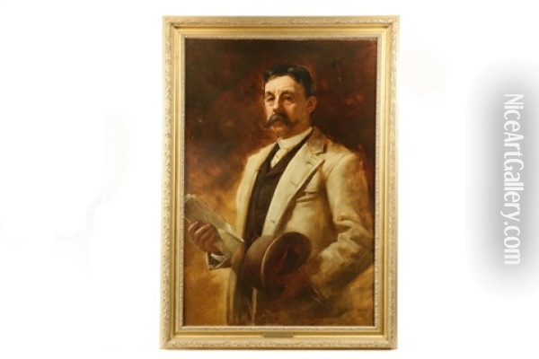 Portrait Of A Successful Gentleman Oil Painting - Thomas Eakins
