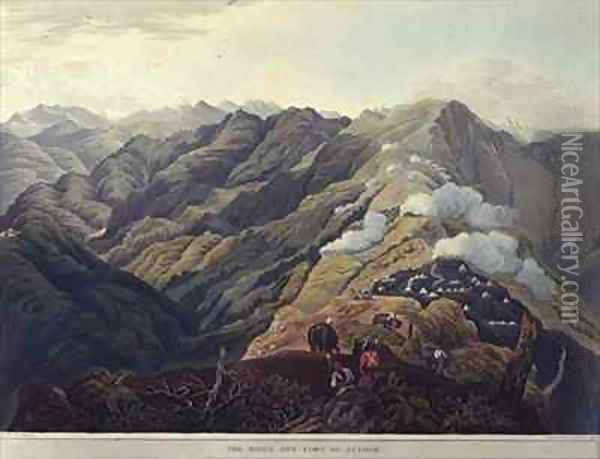 The Ridge and Fort of Jytock Oil Painting - Fraser, James Baillie