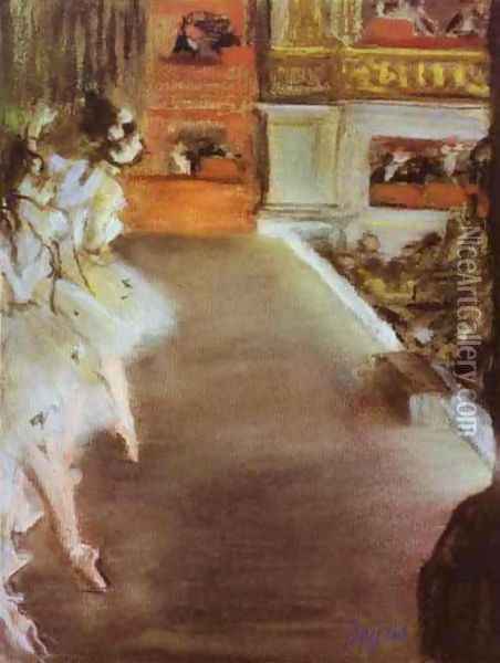 Dancers in the Old Opera House Oil Painting - Edgar Degas