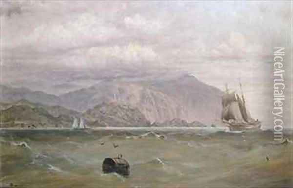 Southslack Lighthouse Tasmania Oil Painting - Capt. John Haughton Forrest